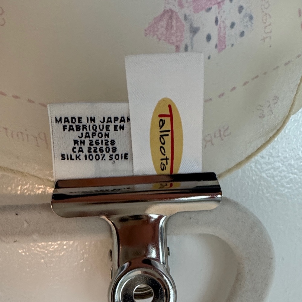 Talbots Cream Easter Patterned Handkerchief - image 4